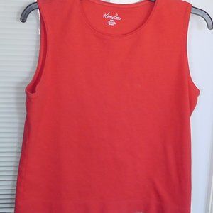 red  sleeveless tank top